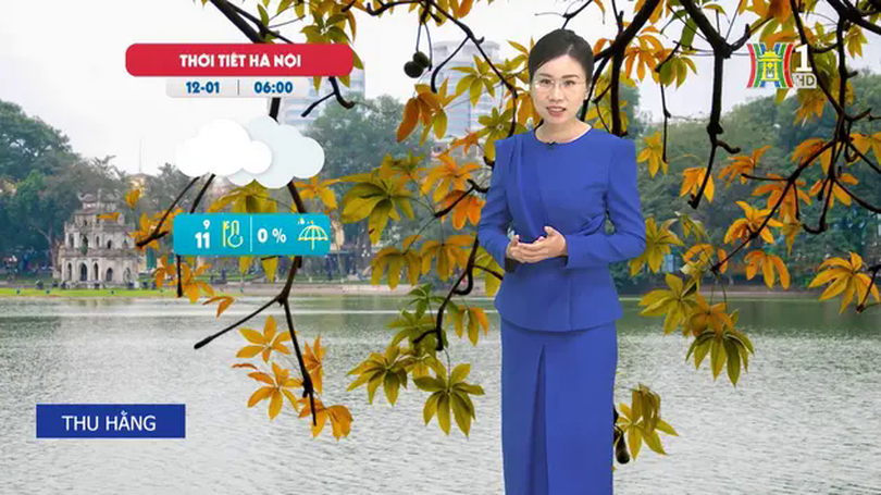 Dự báo thời tiết trưa | 12/01/2025