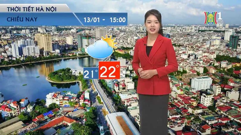 Dự báo thời tiết chiều | 13/01/2025