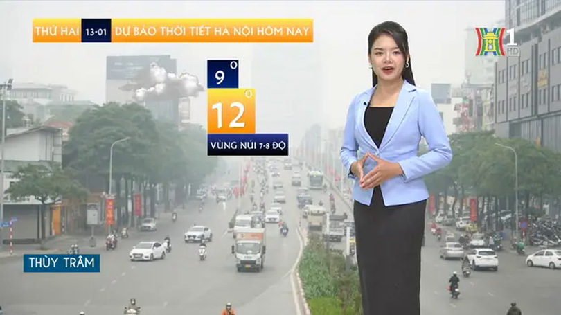 Dự báo thời tiết trưa | 13/01/2025