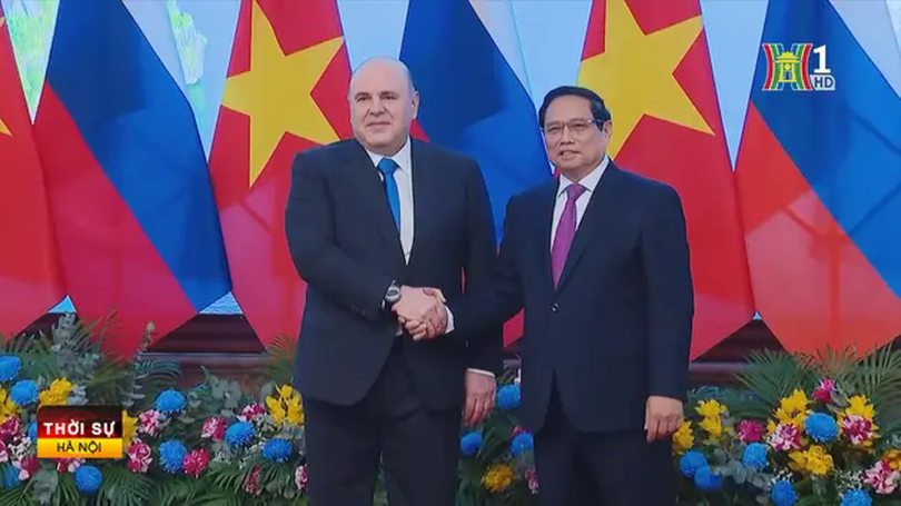 Thủ tướng Phạm Minh Chính hội đàm với Thủ tướng Nga Mishustin