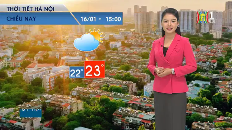 Dự báo thời tiết chiều | 16/01/2025
