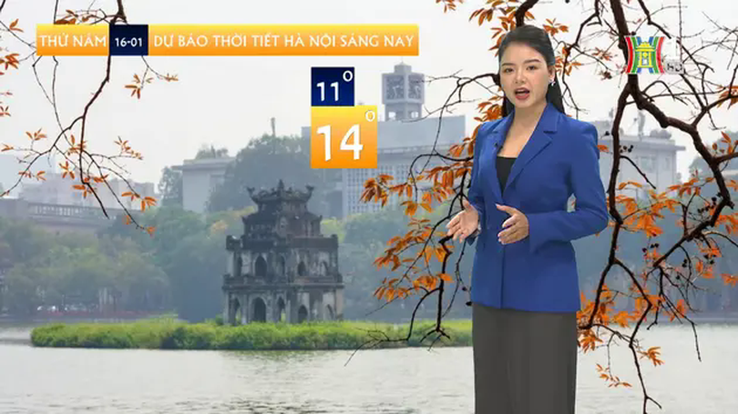 Dự báo thời tiết trưa | 16/01/2025