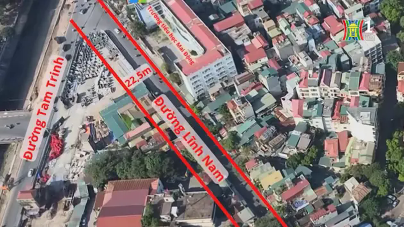 Quận Hoàng Mai thu hồi 24 thửa đất mở đường Lĩnh Nam