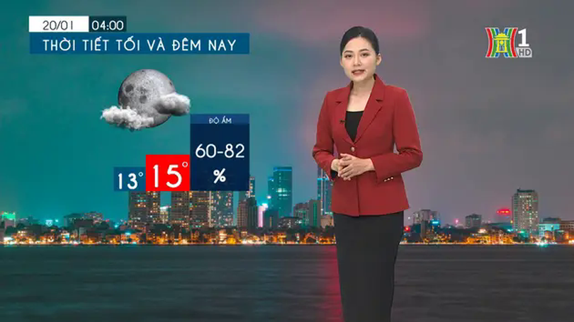Dự báo thời tiết tối | 19/01/2025