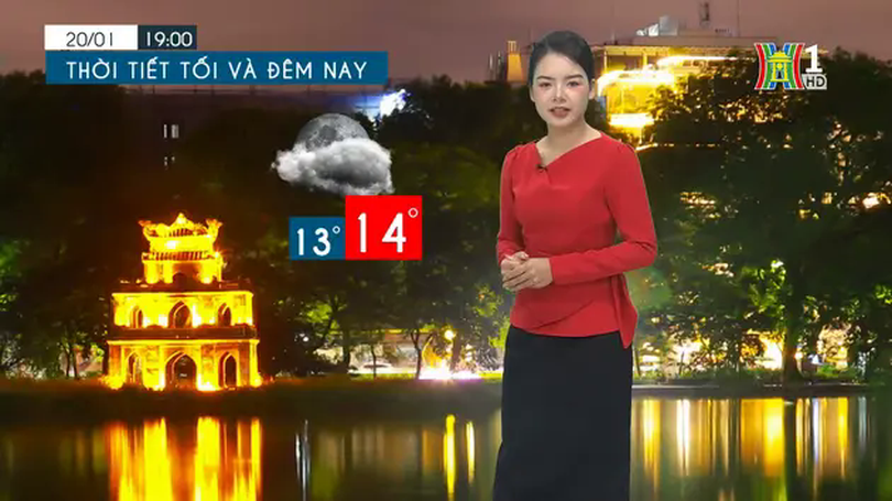Dự báo thời tiết tối | 20/01/2025