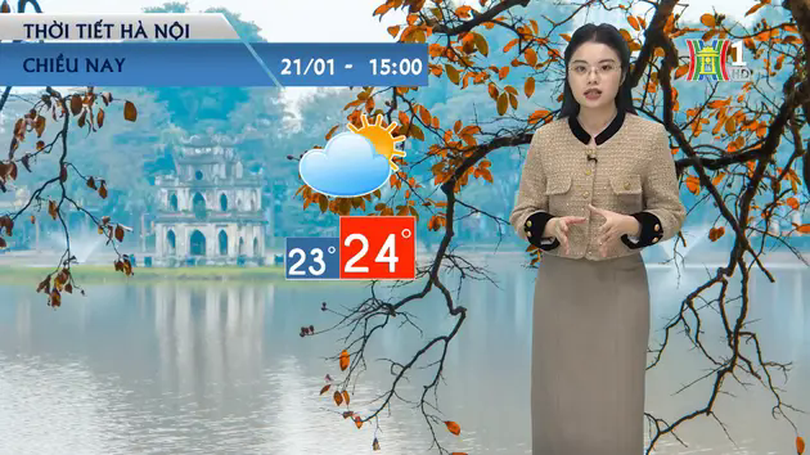 Dự báo thời tiết chiều | 21/01/2025
