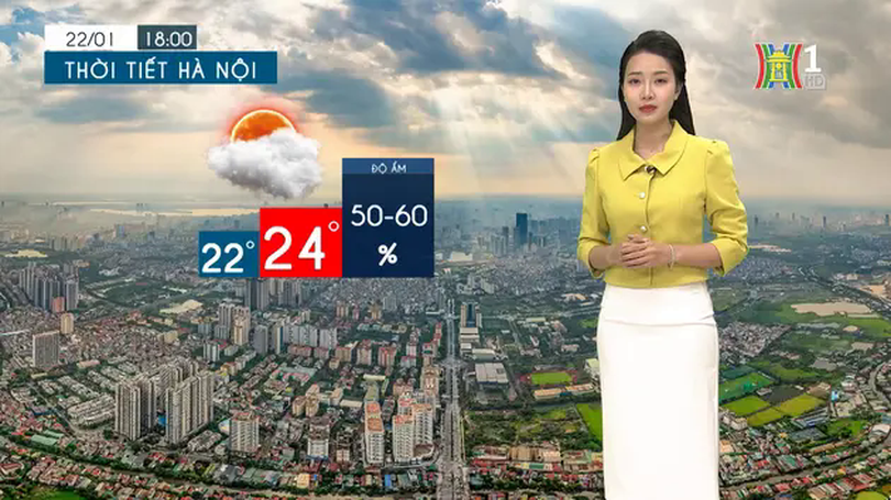 Dự báo thời tiết tối | 22/01/2025