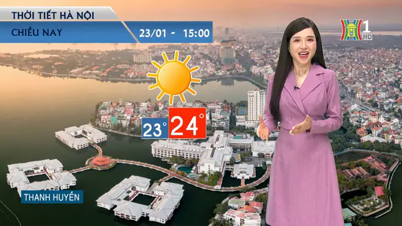 Dự báo thời tiết chiều | 23/01/2025