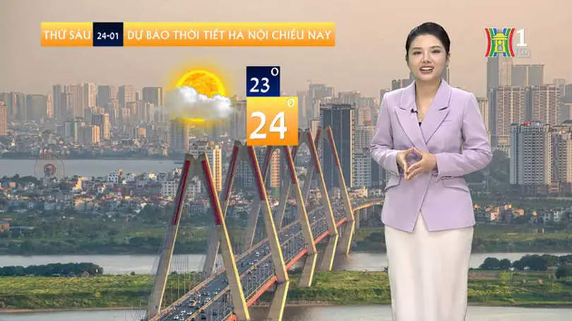 Dự báo thời tiết chiều | 24/01/2025