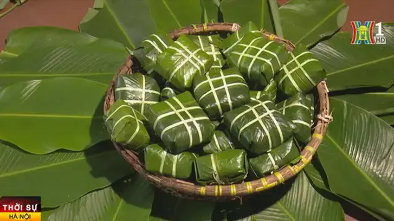 Làng bánh chưng Tranh Khúc hối hả vụ Tết