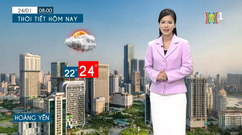 Dự báo thời tiết tối | 24/01/2025