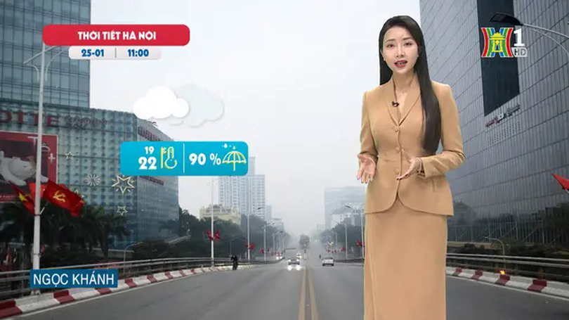 Dự báo thời tiết trưa | 25/01/2025