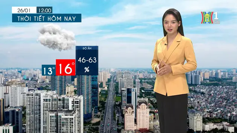 Dự báo thời tiết tối | 26/01/2025