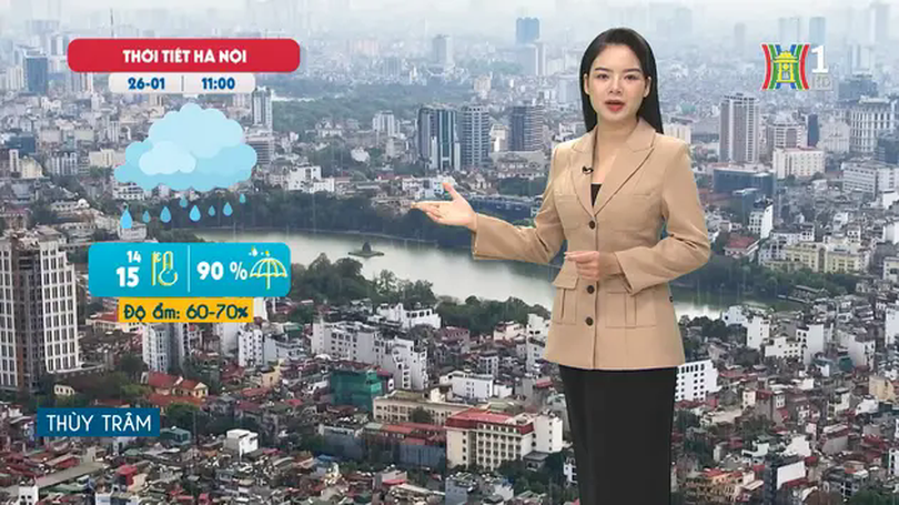 Dự báo thời tiết trưa | 26/01/2025