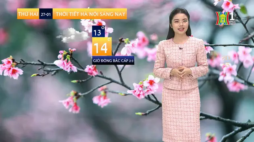 Dự báo thời tiết trưa | 27/01/2025