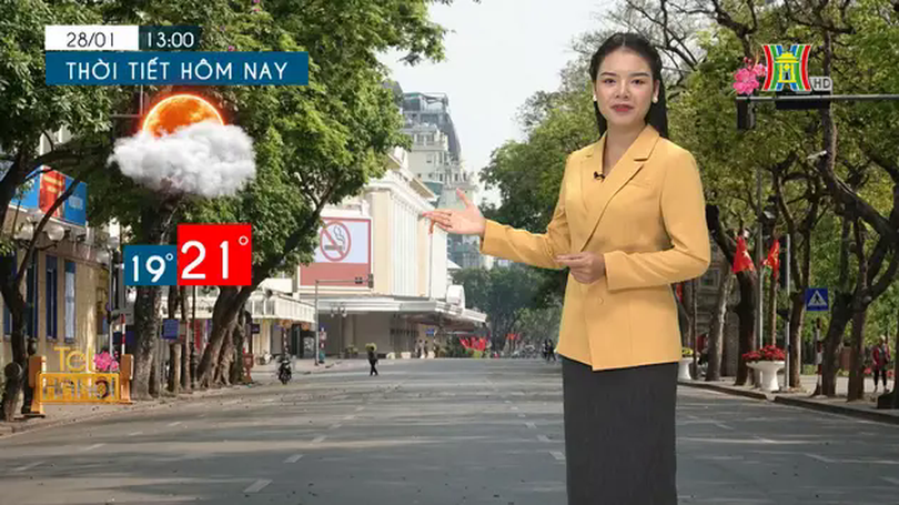 Dự báo thời tiết tối | 28/01/2025