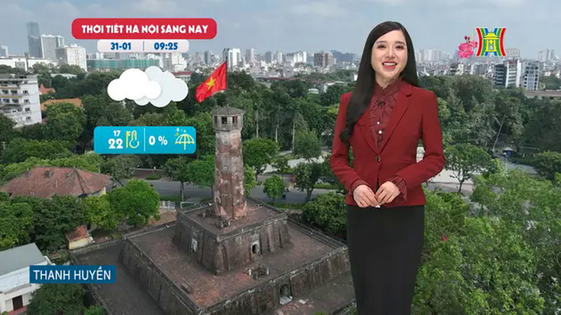 Dự báo thời tiết trưa | 31/01/2025