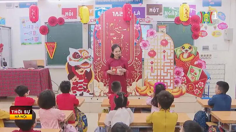 Sôi nổi hoạt động đón học sinh trở lại trường sau Tết