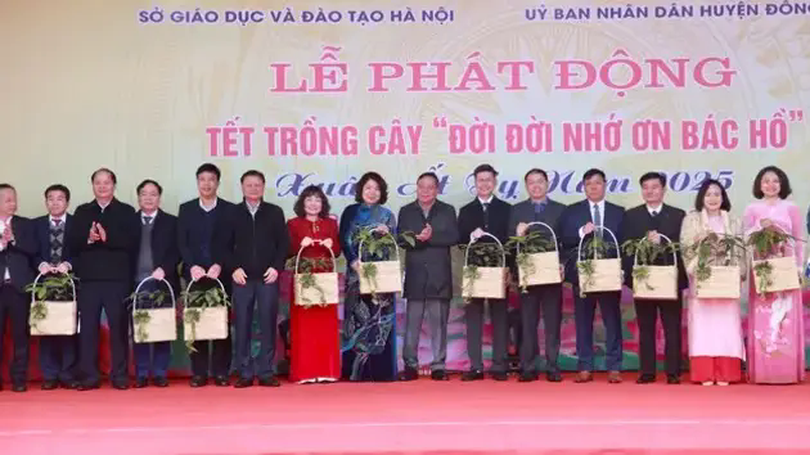 Ngành giáo dục Hà Nội phấn đấu trồng mới 150.000 cây xanh