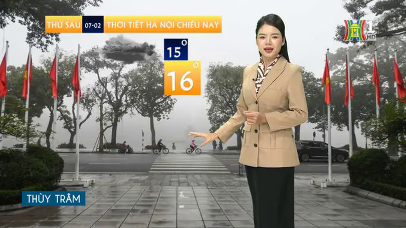Dự báo thời tiết chiều | 07/02/2025