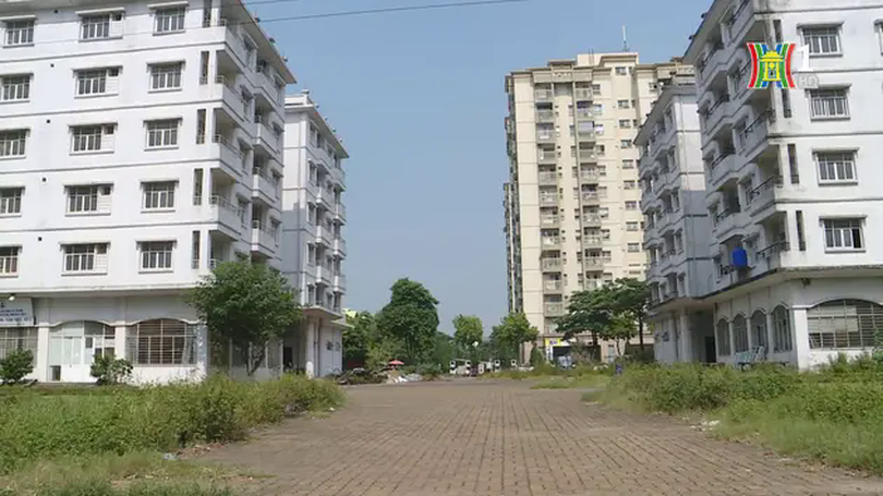 Nhiều nhà tái định cư bị bỏ hoang ở quận Long Biên