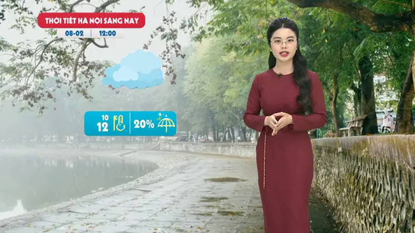 Dự báo thời tiết trưa | 08/02/2025