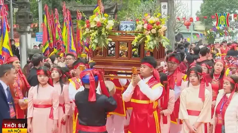 Hoài Đức: Lễ hội rước thánh tôn vinh lịch sử dân tộc