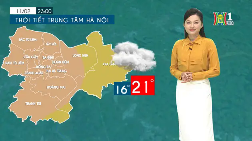 Dự báo thời tiết tối | 10/02/2025