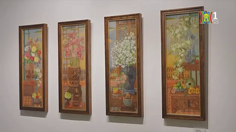 Rực rỡ triển lãm mỹ thuật 'Khai xuân'
