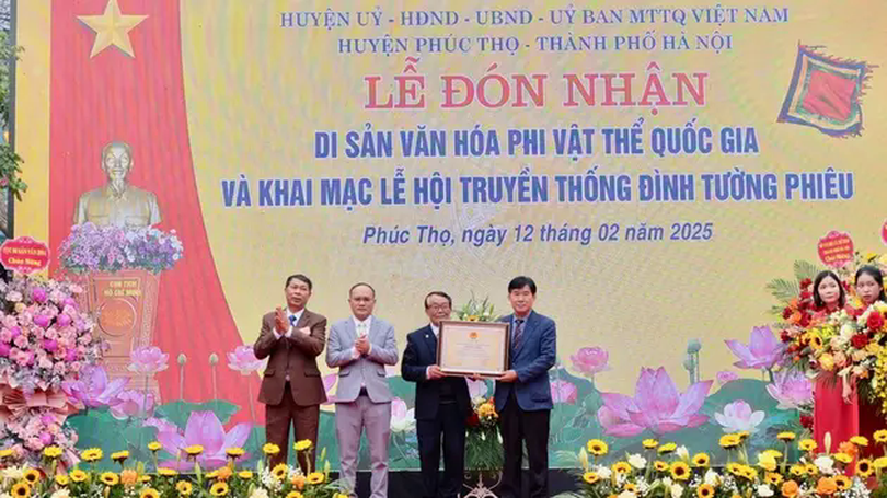 Phúc Thọ thêm di sản văn hoá phi vật thể quốc gia