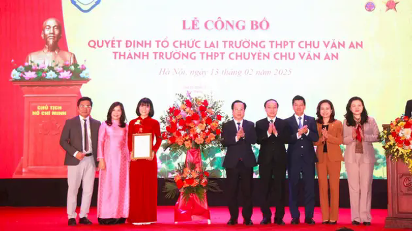 THPT Chu Văn An chính thức trở thành trường chuyên