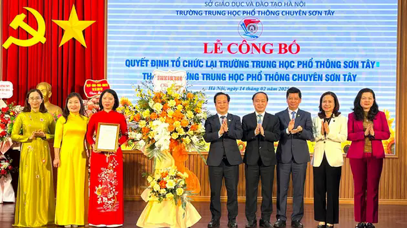 Trường THPT Sơn Tây được công nhận thành trường chuyên
