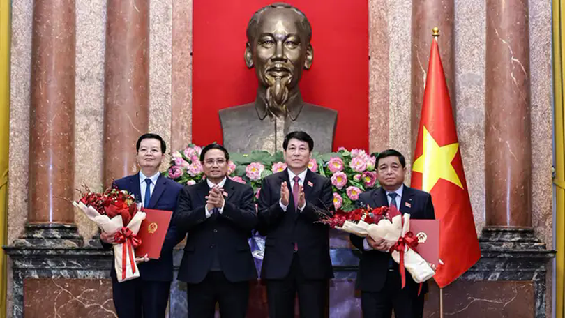 Trao quyết định bổ nhiệm các thành viên Chính phủ