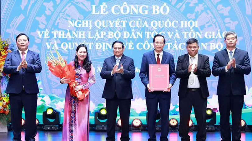 Thành lập Bộ Dân tộc và Tôn giáo