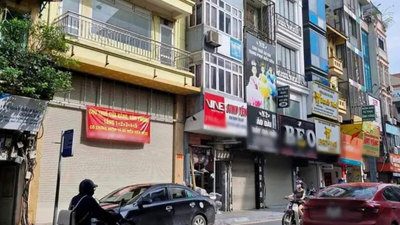 Nhiều mặt bằng cho thuê bỏ trống tại quận Hai Bà Trưng