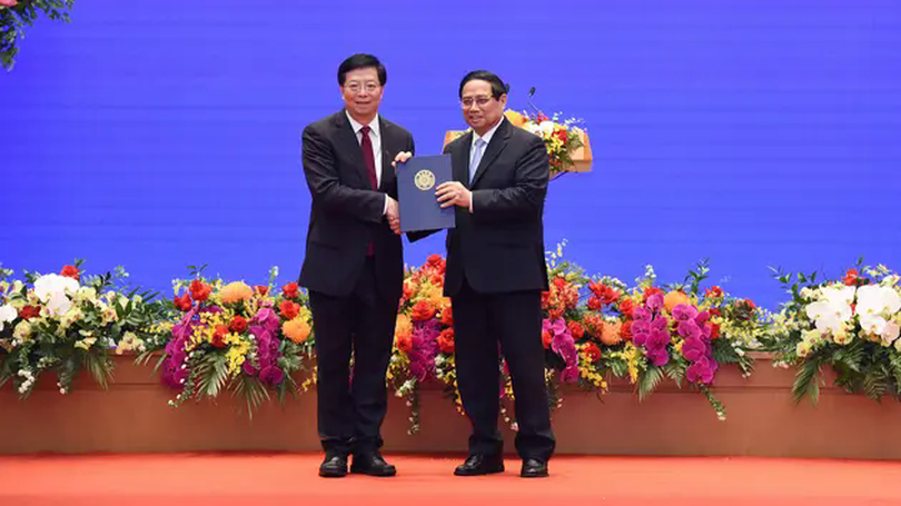 Thủ tướng tiếp Bí thư Đảng ủy Đại học Thanh Hoa, Trung Quốc