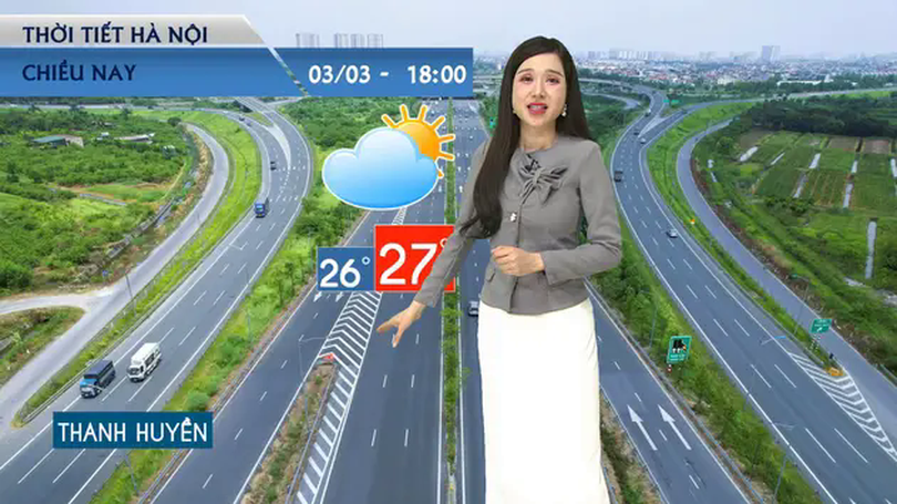 Dự báo thời tiết chiều | 03/03/2025