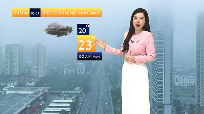 Dự báo thời tiết trưa | 03/03/2025
