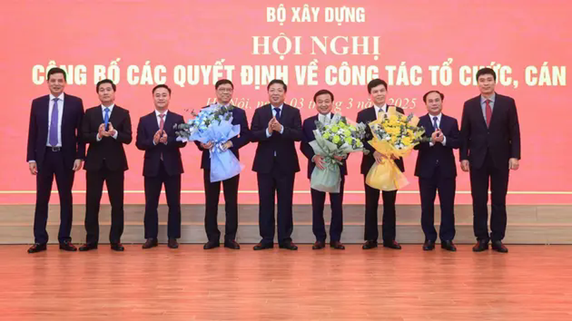 Bộ Xây dựng có 23 đơn vị trực thuộc