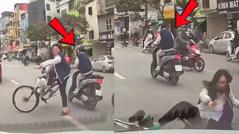 Đâm ngã xe đạp rồi tăng ga bỏ chạy