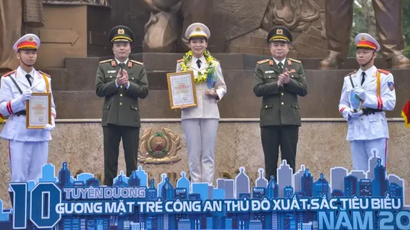 Hà Nội tuyên dương Gương mặt trẻ Công an Thủ đô