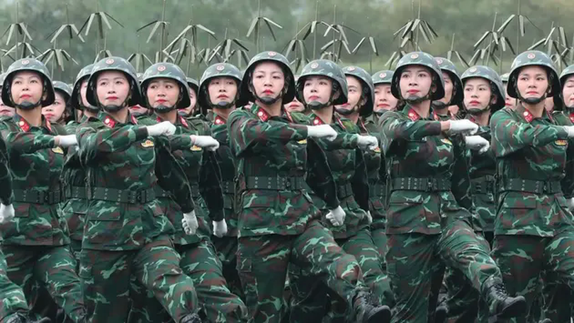 Hợp luyện diễu binh, diễu hành 50 năm Giải phóng miền Nam