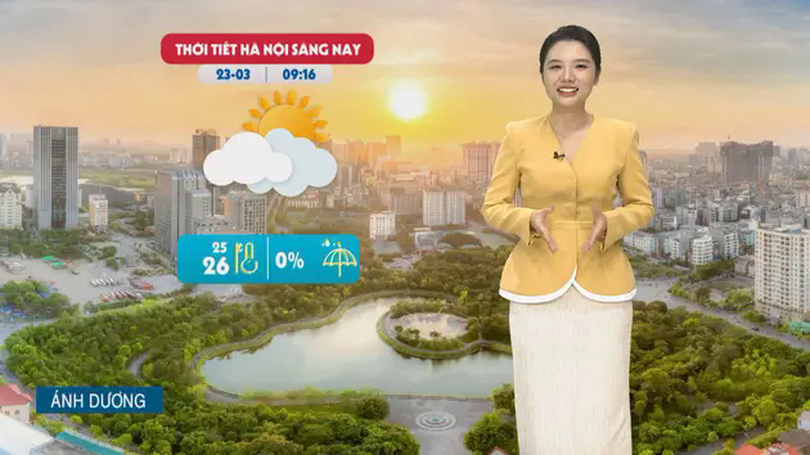 Dự báo thời tiết trưa | 23/03/2025