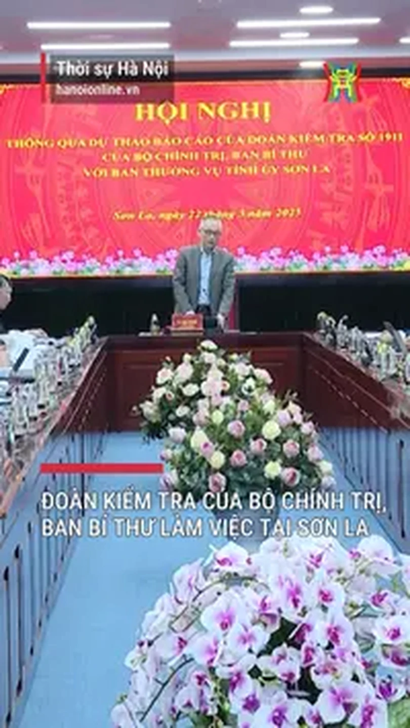 Đoàn Kiểm tra của Bộ Chính trị, Ban Bí thư làm việc tại Sơn La