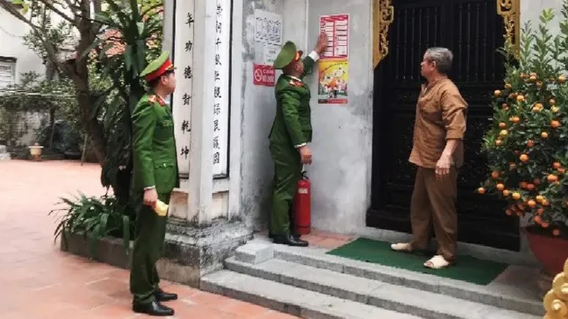 Hoàn thiện hệ thống PCCC khi trùng tu chùa Vĩnh Quang
