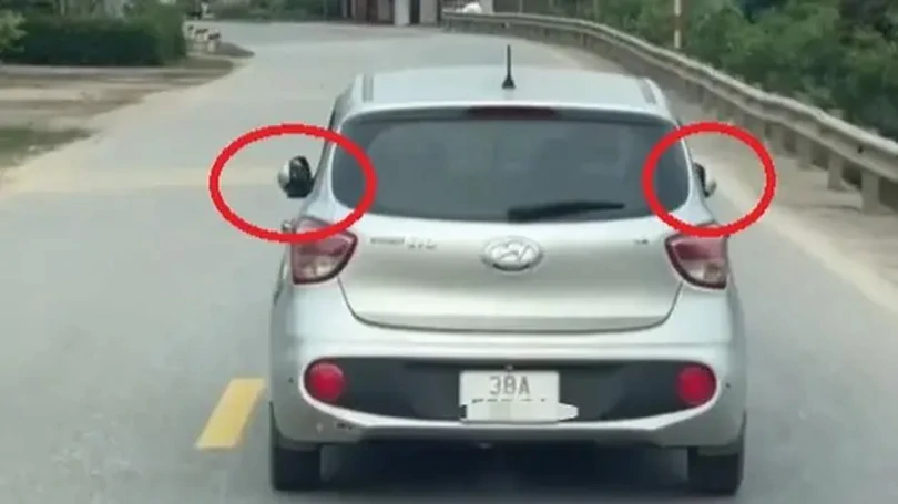 Xe không mở gương chiếu hậu 'vô tư' chạy trên quốc lộ