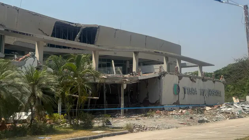Khung cảnh tan hoang trên đường vào tâm chấn động đất Mandalay