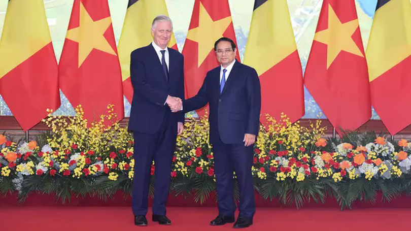 Thủ tướng Chính phủ Phạm Minh Chính hội kiến Nhà vua Bỉ