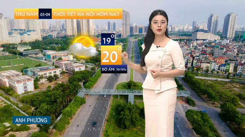 Dự báo thời tiết trưa | 03/04/2025