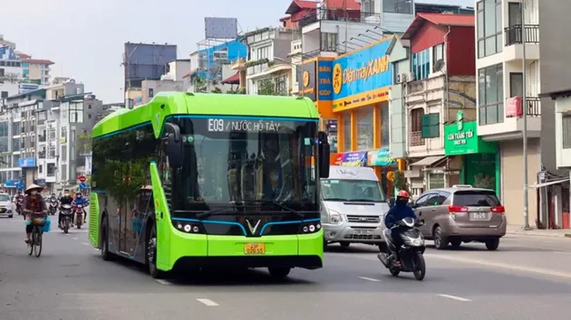 Mở mới tuyến xe buýt điện Bắc Ninh - Nội Bài